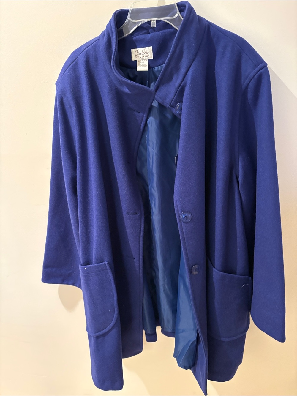 Chelsea & Violet Deep Blue Pea Coat